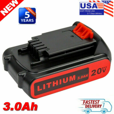 2Pack 20V 6.0 for Black and Decker 20 Volt MAX Lithium Battery LBXR20 LB20 LBX20