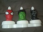Lot Of 3 Good 2 Grow Toppers Spiderman Incredible Hulk Black Panther With Bottle — photo 3