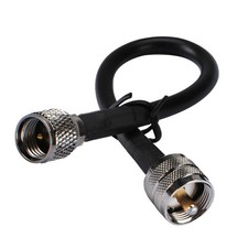 UHF PL259 male to mini UHF male plug Coax Pigtail Jumper Cable RG58 50cm WiFi