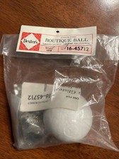 Vintage LeeWards GLITTER/GLISTEN BOUTIQUE BALL Ornament Kit SILVER 16-45712 NOS