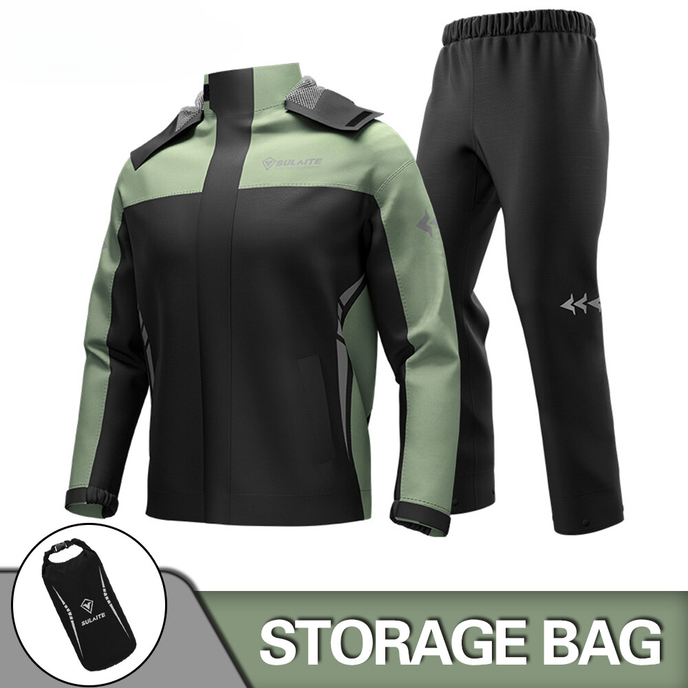 Motorcycle Raincoat Men Women Waterproof 100%Motorcycle Rider Raincoat Suit Moto-image