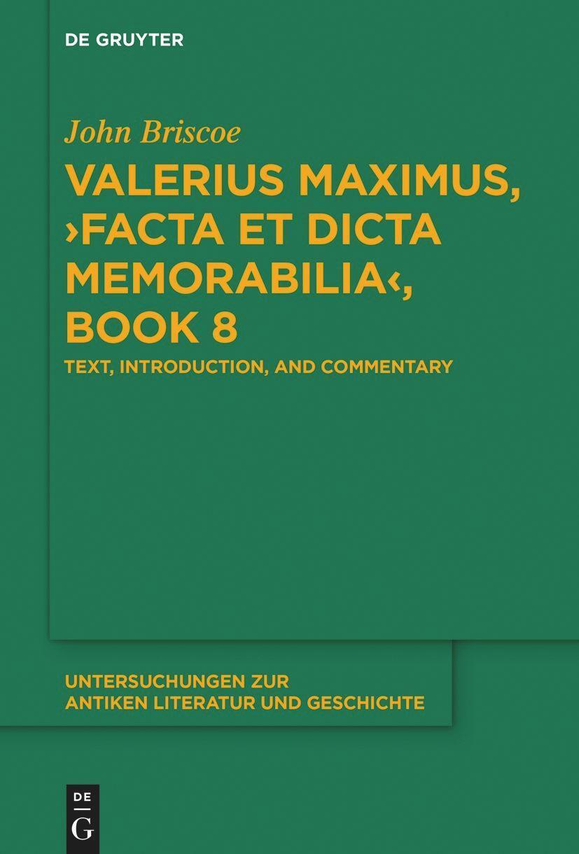 Thumbnail - John Briscoe | Valerius Maximus, ¿facta Et Dicta Memorabilia¿, Book 8