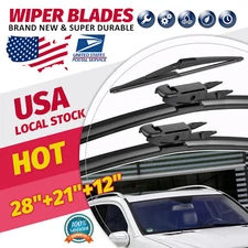 Replacement OEM WIPER BLADES Size 28" 21" 12" Front-SET OF 2 For Benz ML350