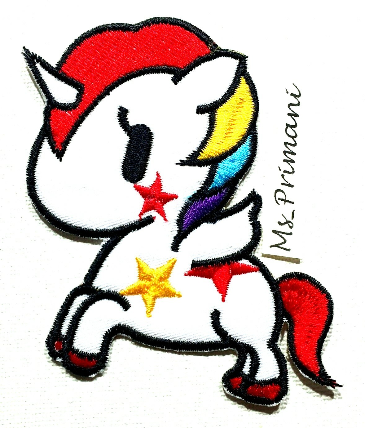 unicorn pony Embroidered Iron Sew On Patch Bag Clothes Dress Badge Hat 8x7cm