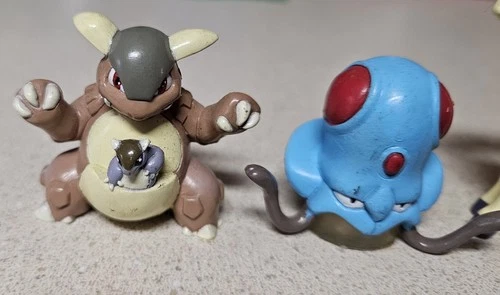 Vintage Pokemon Kangaskhan Garura Tentacool Figure Lot Tomy Toy Japan C03 1.7in