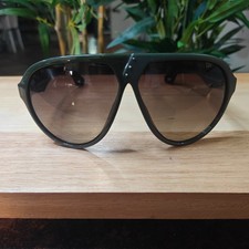 Occhiali da sole Diesel Aviator DL0003 grigio nero Forrest montatura in plastica verde 