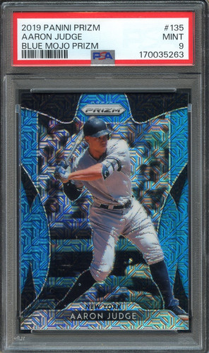 2019 Panini Blue Mojo Prizm #135 Aaron Judge  PSA 9 New York Yankees 5263