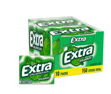Extra Spearmint Sugar Free Chewing Gum Bulk Pack 15 pcs., 10 pk.