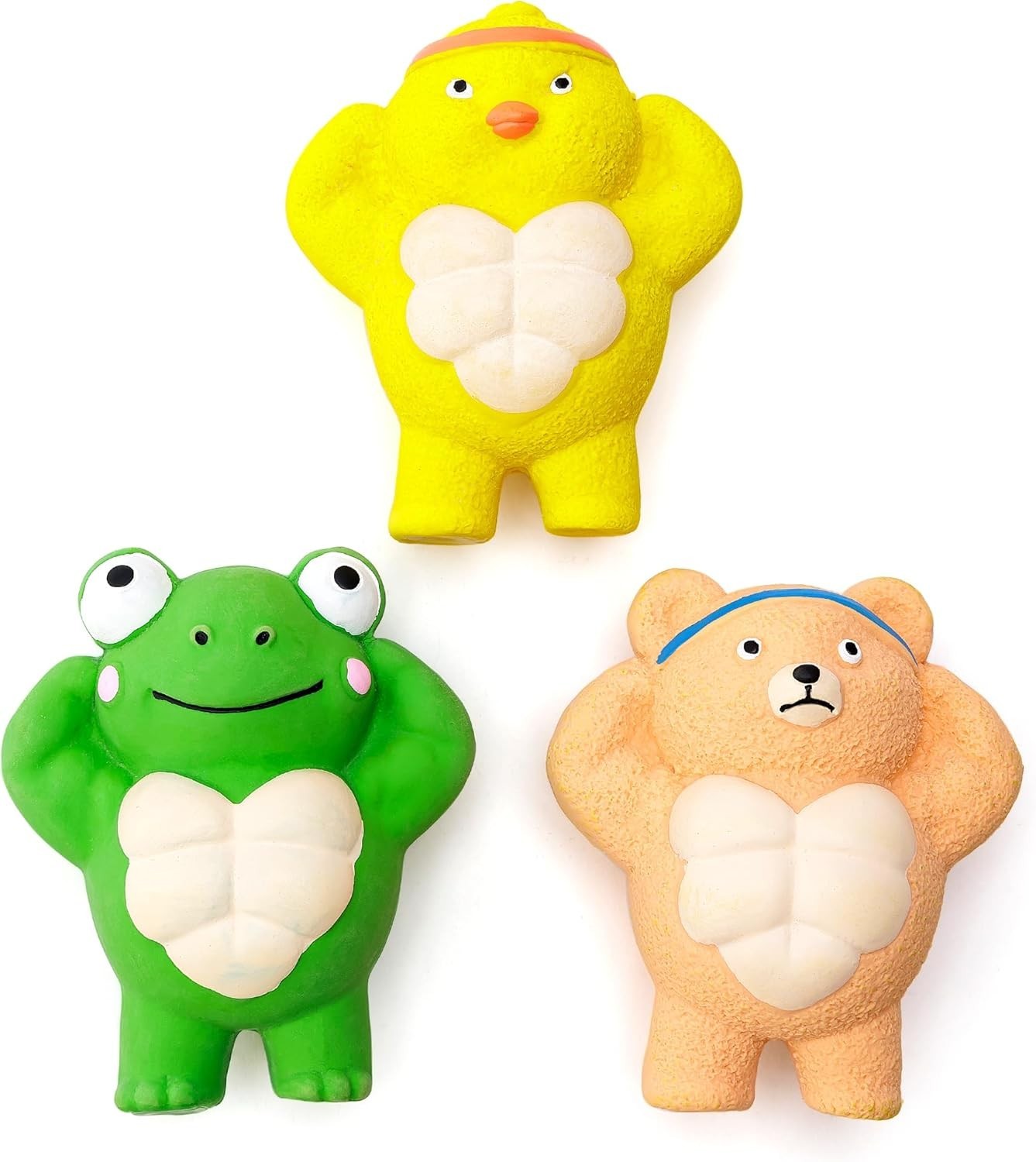 Hartz Frisky and Wettarn rolic Latex Squeakable Dog Toy, Col