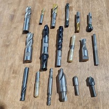 New & Used End Mill Bit Lot Of 18 Various Sizes Brands