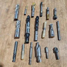 New & Used End Mill Bit Lot Of 18 Various Sizes Brands