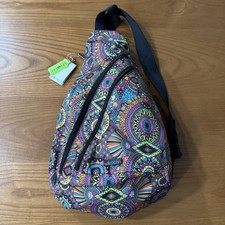 Sakroots 109632 Sling Backpack On The Go Rainbow Wanderlust Crossbody Bag NWT