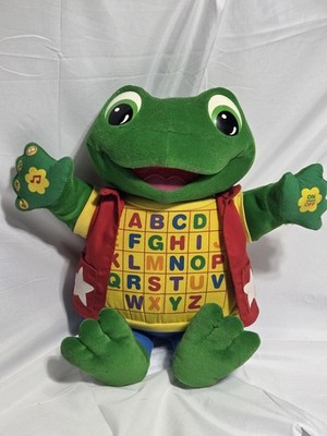LeapFrog Read & Sing Little Leap Plush Frog ABC Toy Tested Works