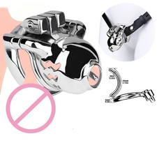 Male Stainless Steel Chastity Cage 4mm PA Breathable Cage Sissy Device for Men