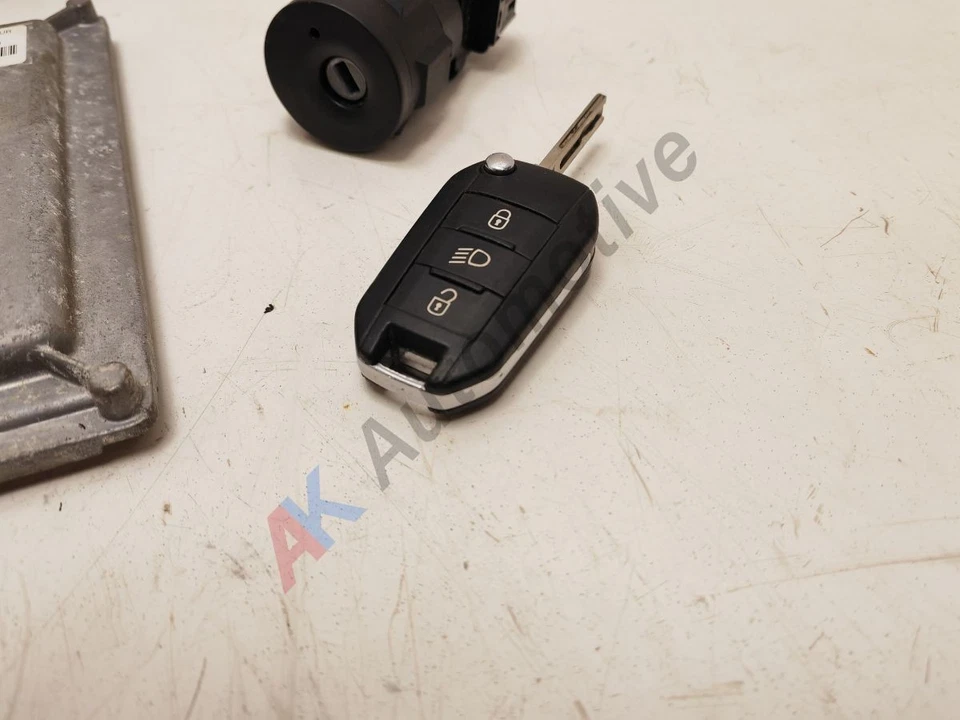 Peugeot 208 2012-2019 1.0 1.2 Petrol Engine ECU Lock Set Kit BCM and Key - Image 4 of 4