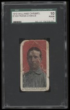 1910 E103 FRANK CHANCE NNO POOR WILLIAMS CARAMEL SGC 1 BASEBALL CHICAGO CUBS