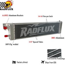 30x7x2.25 Intercooler Heat Exchanger For Air To Water Super Charger Aluminum