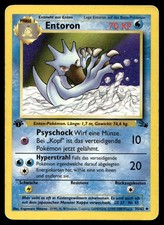Entoron 35/62 Uncommon Fossil Pokemon First Edition HP Deutsch