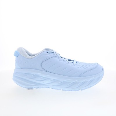 Hoka Bondi SR 1110521-ICW Womens Blue Leather Lace Up Athletic Running Shoes 9