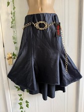 Black satin BNWT Miss Go Go skirt Size 10