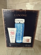 Lanc me 3-Pc. Bi-Facil Essential Care Skincare Set NEW Starter Set