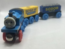 Thomas  Friends Wooden Train THOMAS  CARGO CARS LOT Altered READ GUC