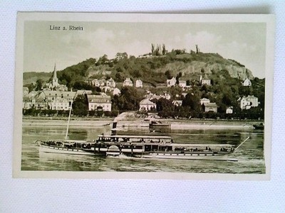 Linz a.Rh., Raddampfer, Ansichtkarte, ungelaufen, ca. 1930