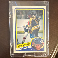 1984-85 O-Pee-Chee Doug Gilmour Rookie Card St Louis Blues #185 Excellent Cond. rookie card picture