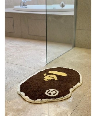 A BATHING APE BIG APE HEAD RUG MAT M 1H20182075 | eBay