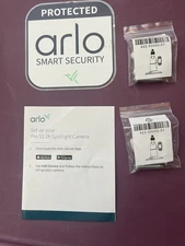 New Arlo Pro 5S 2K Spotlight Camera 2 Pack Security Camera White VMC4260P-100NAS