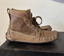 Quoddy Moccasins Handmade Leather Men’s Size 10 Made In USA 