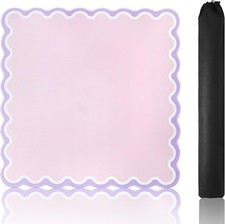 Pink Mahjong Mat 31.5 x 31.5 W/ Black Carrying Bag Anti-Slip Noise-Reducing