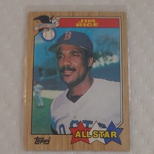 Topps 1987 Jim Rice All-Star 1986 AL Leaders #610 Boston Red Sox Baseball Card