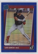 2021 Panini Donruss Rated Rookies Holo Blue Luis Garcia Luis V Garcia #45 10wc