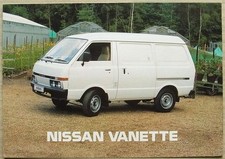 NISSAN VANETTE Commercial Vehicle Sales Brochure Oct 1985 #S24 G1258.50m.10.85