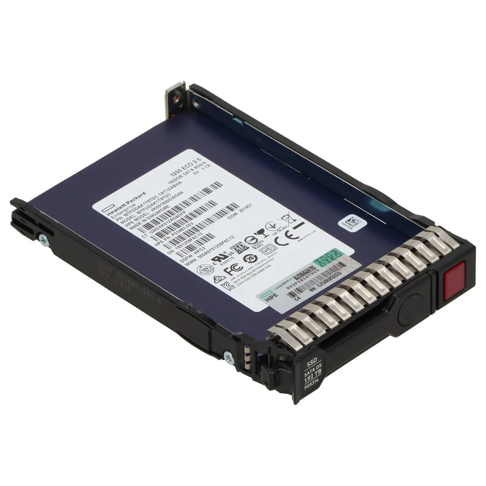 HPE 5200 ECO 1,92TB 6G SATA SSD 2,5" SFF - P05314-001 P04478-B21 MTFDDAK1T9TDC
