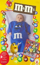 VINTAGE Blue M M  s Baby Bunting Costume Newborn To 9 Months