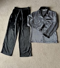 Black And White Satin Pyjamas, Size 14