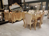 Esszimmer Set 6X StüHle Esstisch Designer Holz Anrichte Garnitur 8Tlg