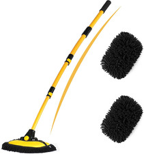 56.7" Car Wash Brush Mop Kit Microfiber Car Washing Sponge Mitt with Long Handle