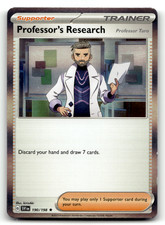 Professor's Research 190/198 Holofoil Rare SV01: Scarlet & Violet Base Set LP