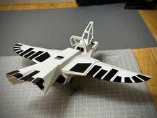 Buck Rogers Warhawk Hawk Ship Model 11in. (BLACK & WHITE)