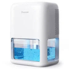 BREEZOME 60 OZ Dehumidifiers for Home, Dual-Semiconductor Quiet Dehumidifier wit