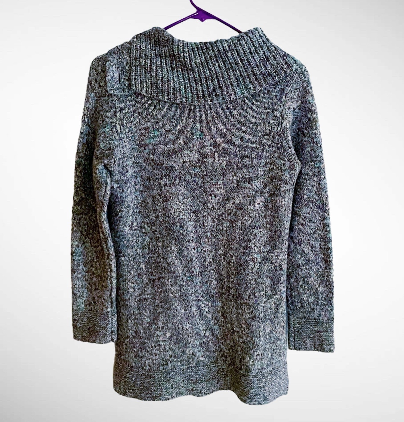 Westport Pullover Knit Sweater Split Cowlneck Lon… - image 13