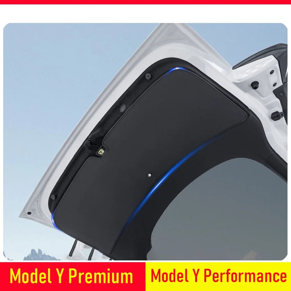 Premium Leather Rear Trunk Tailgate Mat for Tesla Model Y Juniper 2025-2026