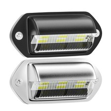 12V-24V DC Waterproof 6 LED License Plate Lamp Taillight for Truck SUV Trailer