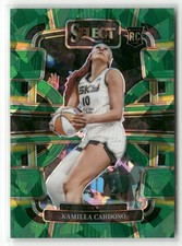 2024 Panini Select WNBA #33 Kamilla Cardoso Prizms Green Ice