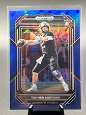 2023 Panini Prizm Draft Picks Blue Prizm /199 Tanner Morgan #113