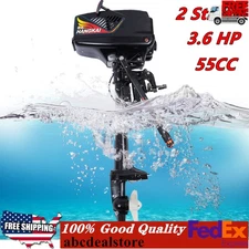 2 Stroke 3.6HP HANGKAI Outboard Motor Boat Engine Water with Cooling CDI System
