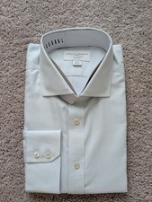 Charles Tyrwhitt Shirt 17/34 Silver Greenwich Weave Classic Fit Button Up NWT